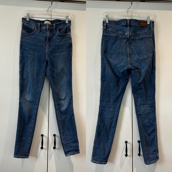 Madewell 10 inch skinny high rise blue jeans size 28 LAST PRICE - Picture 4 of 4